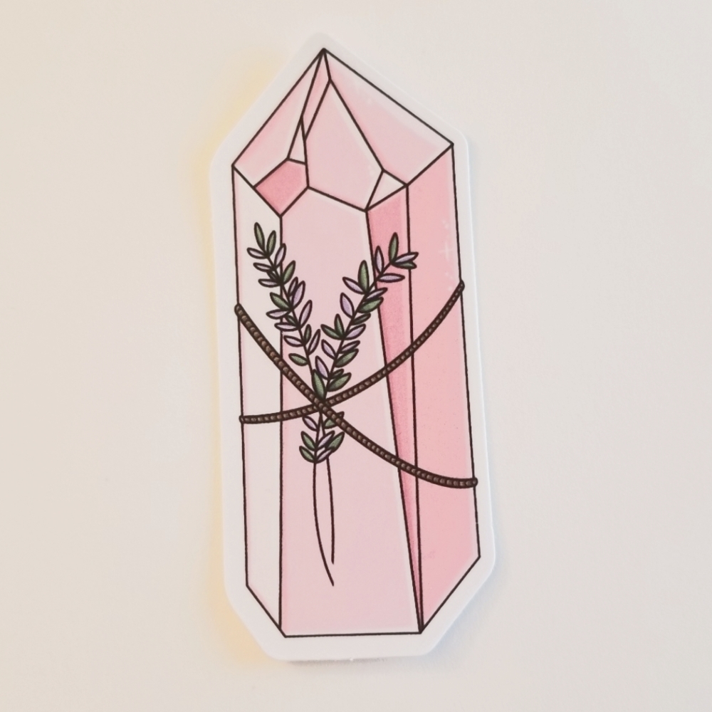 10/$10 Pink Crystal Sticker